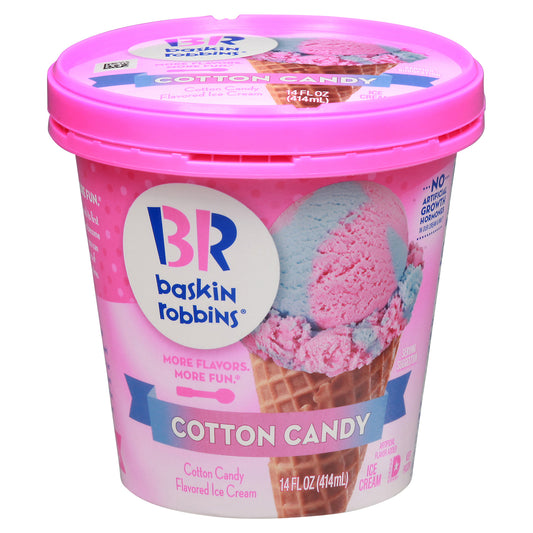 Baskin Robbins Cotton Candy Flavored Ice Cream 14 fl oz