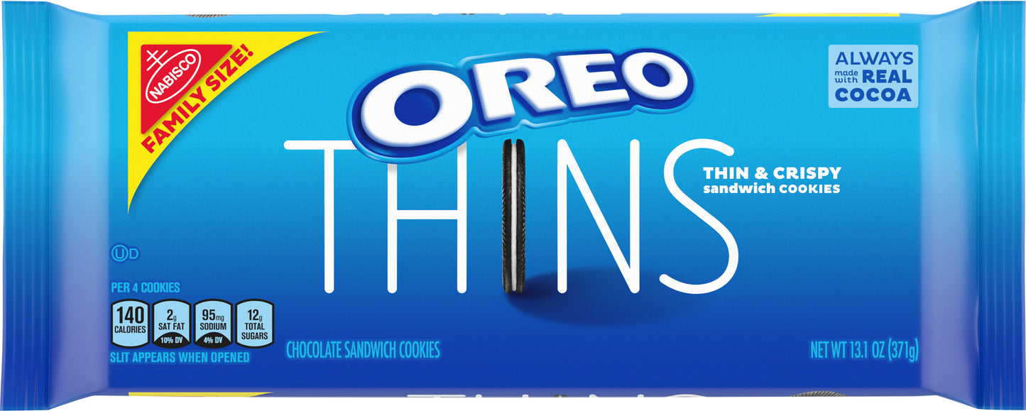 Oreo Thins Orig Family Size 13.1 Oz
