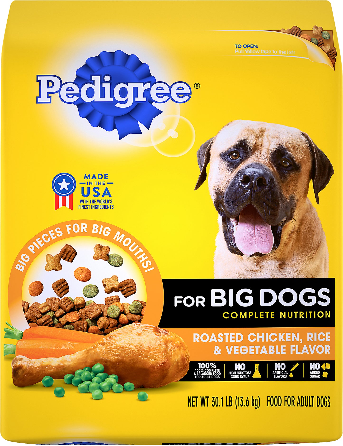 Pedigree Complete Nutrition for Big Dogs Roasted Chicken,Rice & Vegetable Flavor Food for Adult Dogs