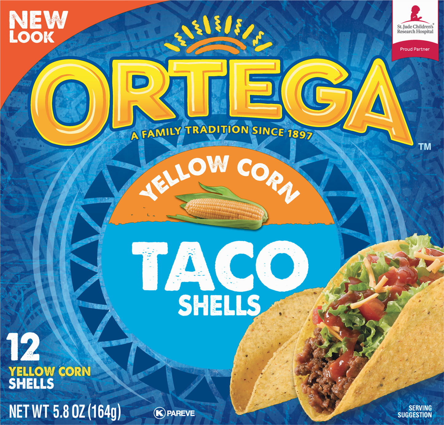 Ortega Yellow Corn Taco Shells 12 ea