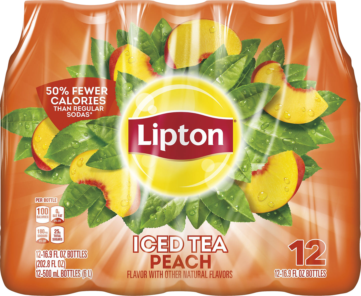 Lipton 12 Pack Peach Iced Tea 12 ea