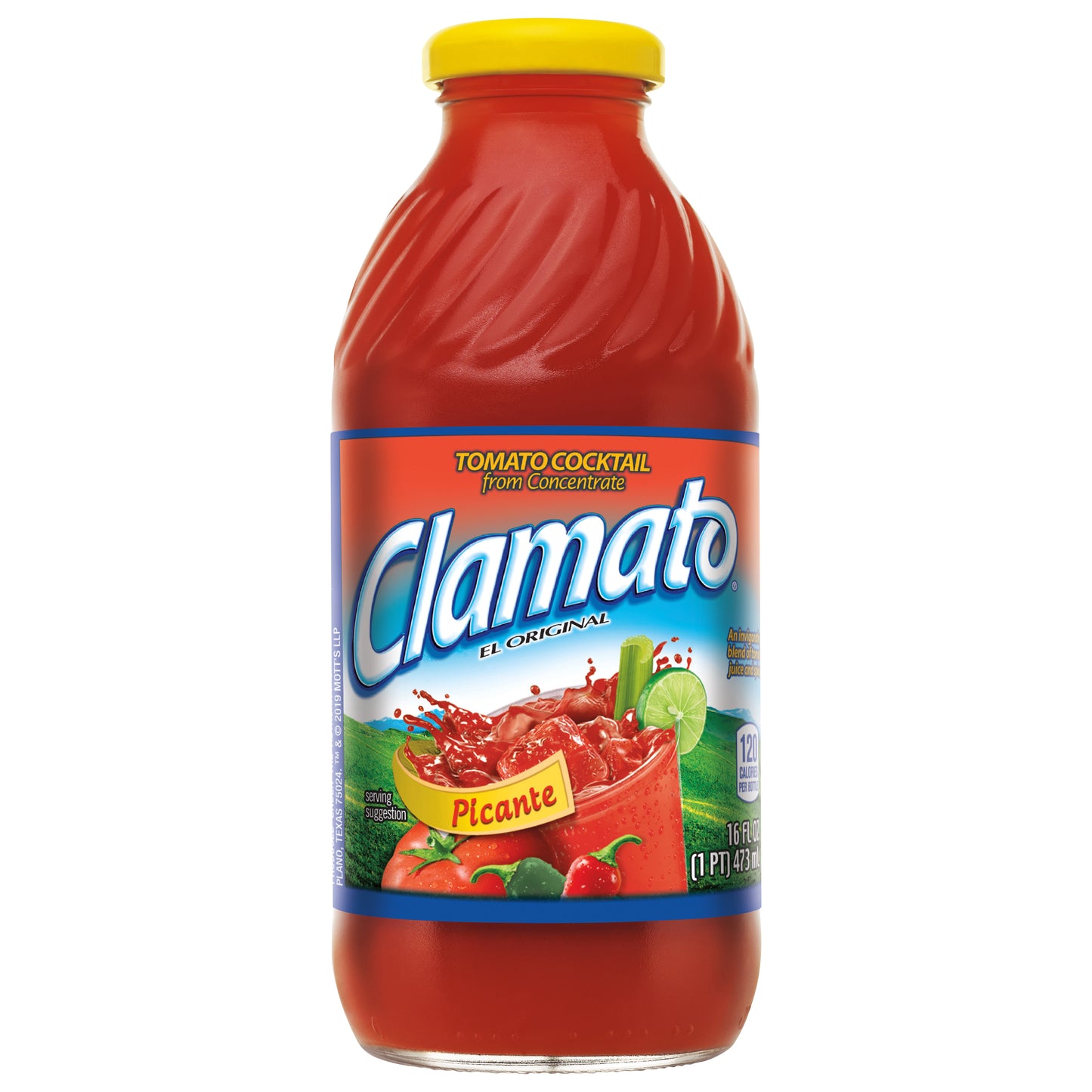 Clamato Picante Tomato Cocktail 16 fl oz Bottle