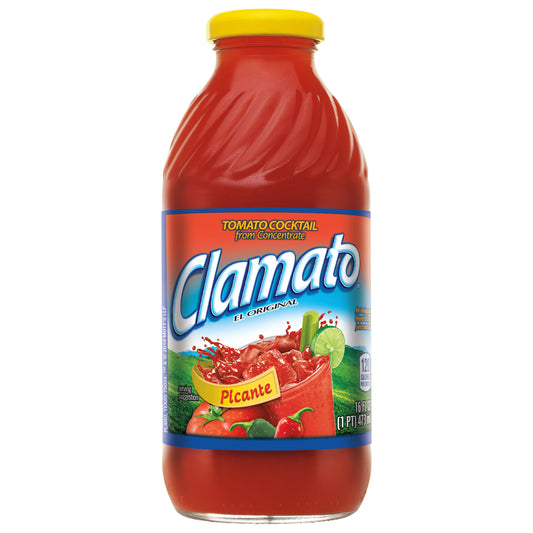 Clamato Picante Tomato Cocktail 16 fl oz Bottle