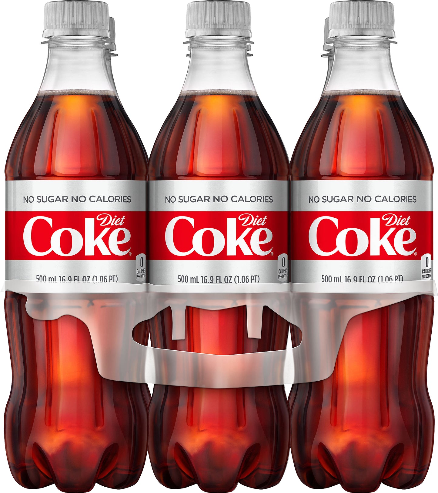 Diet Coke 6 Pack No Sugar No Calories Soda 6 ea