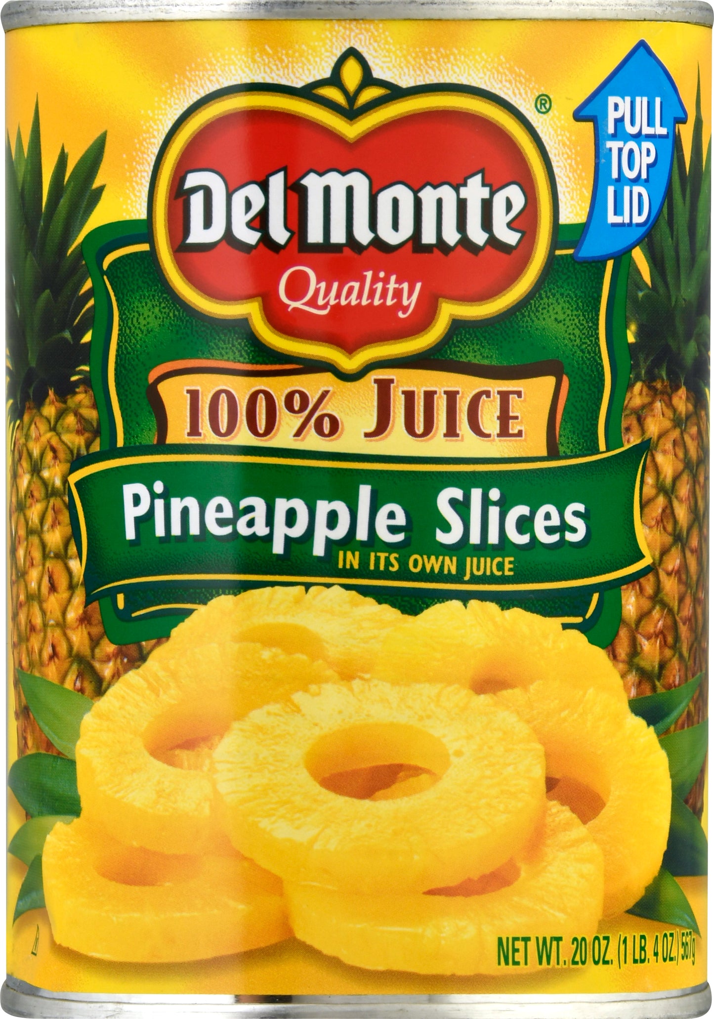 Del Monte In Its Own Juice Pineapple Slices 20 oz