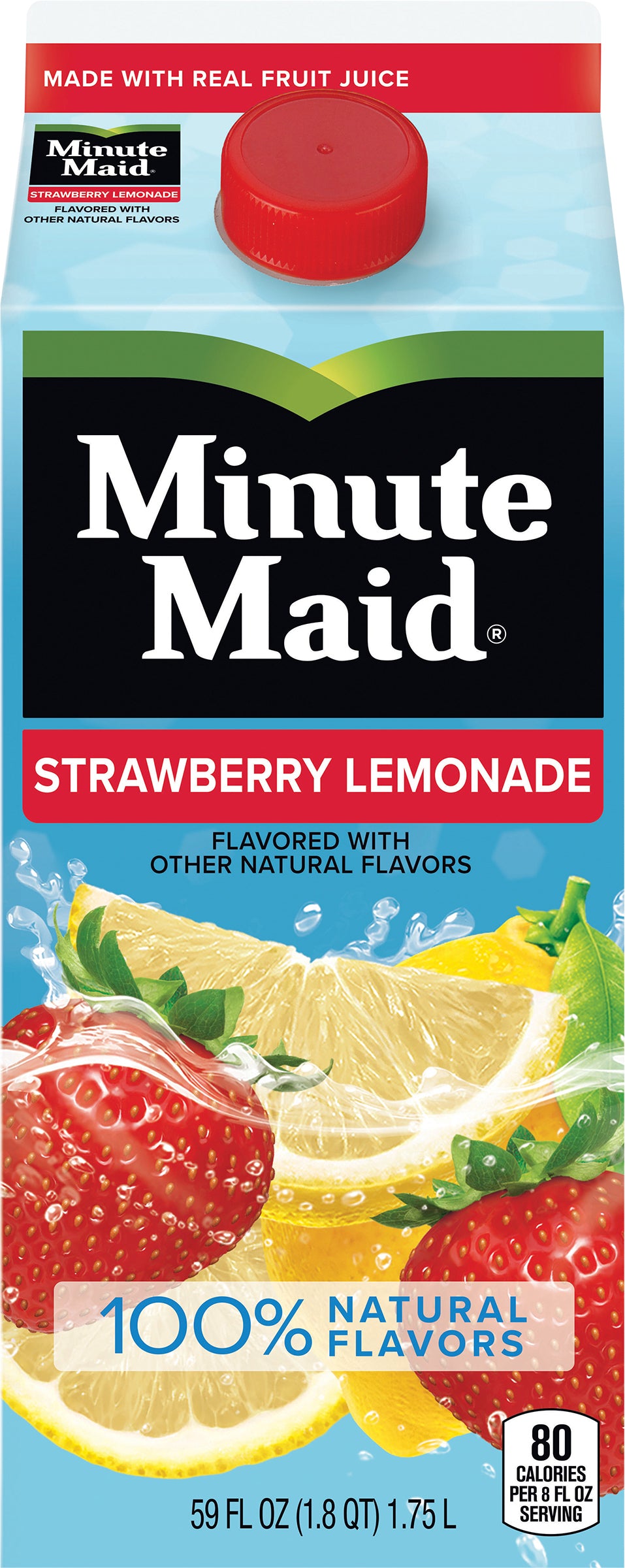 Minute Maid Strawberry Lemonade Carton, 59 fl oz