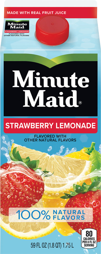 Minute Maid Strawberry Lemonade Carton, 59 fl oz