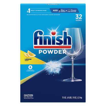Finish Powder Lemon Scent Automatic Dishwasher Detergent 32 Doses