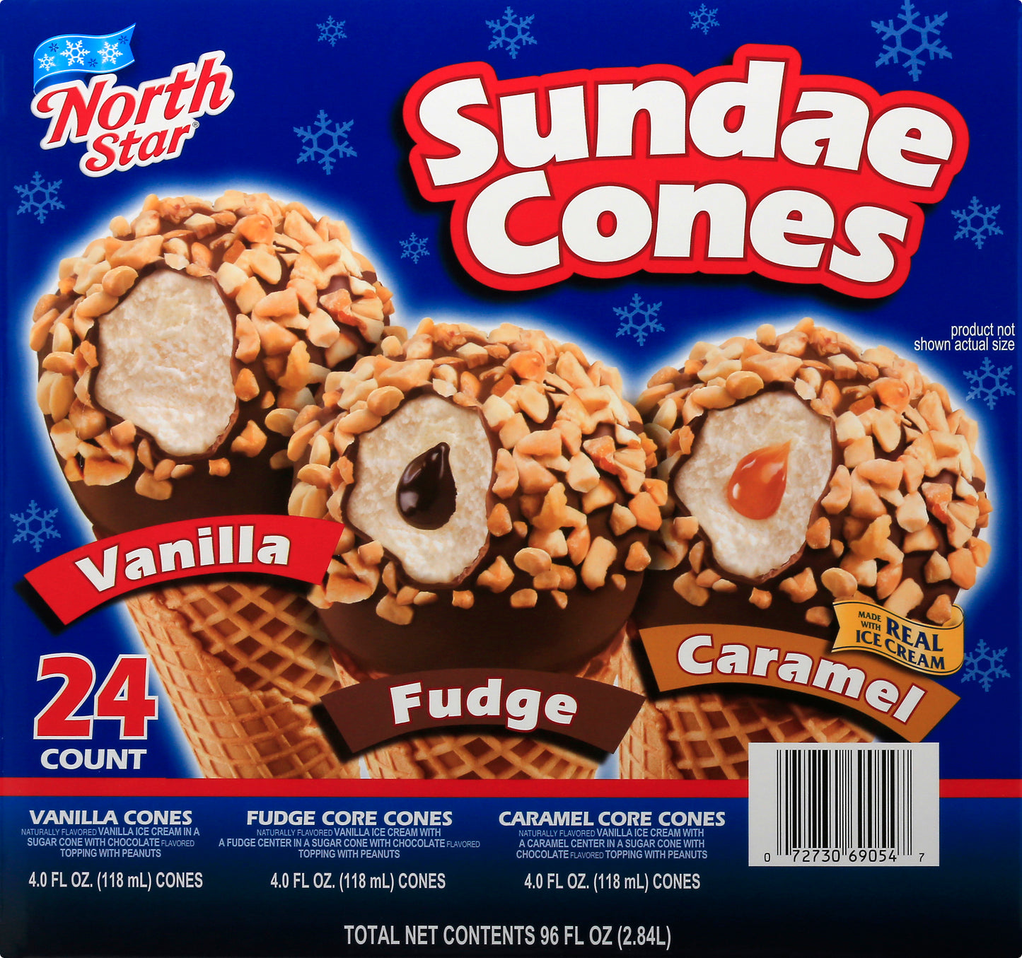 North Star Sundae Cones 24 ea