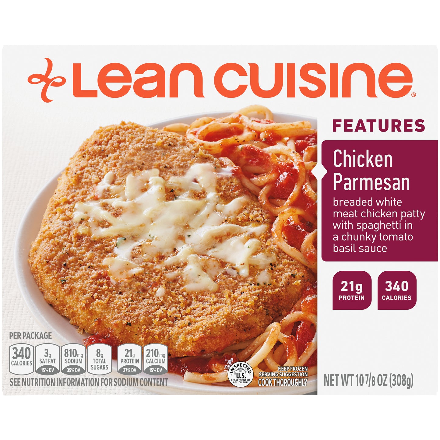 LEAN CUISINE FEATURES Chicken Parmesan 10.88 oz. Box | Delicious Frozen Meals