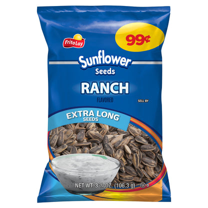 Frito Lay Extra Long Sunflower Seeds Ranch Flavored 3 3/4 Oz