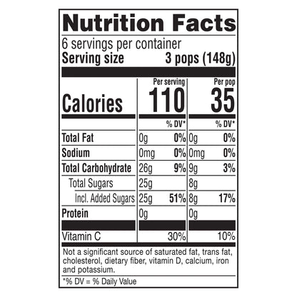 Popsicle 18 Pack Paw Patrol The Movie Soaring Strawberry/Ruff Ruff Raspberry/Barking Blueberry Ice P