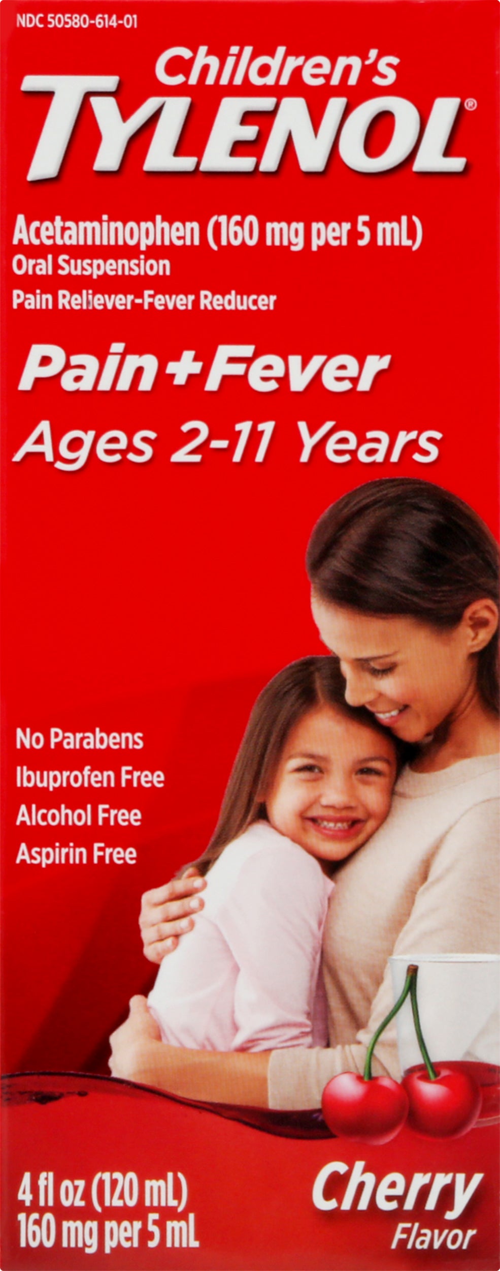 Tylenol Children's Oral Suspension Cherry Flavor Pain + Fever 4 oz