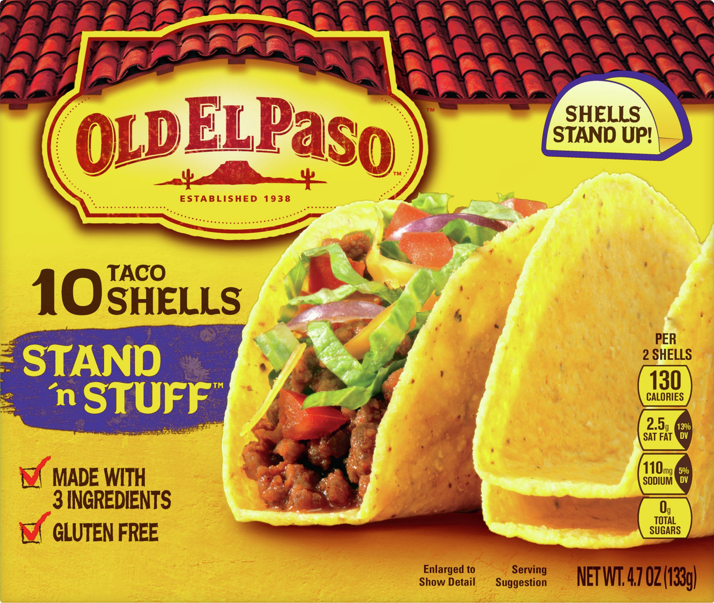 Old El Paso Stand 'n Stuff Taco Shells 10 ea