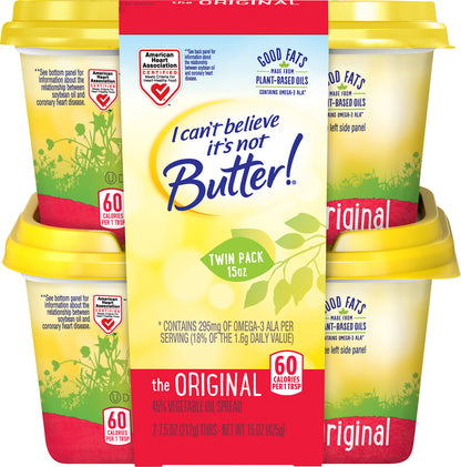 I Can't Believe It's Not Butter! Twin Pack The Original Vegetable Oil Spread 2 ea