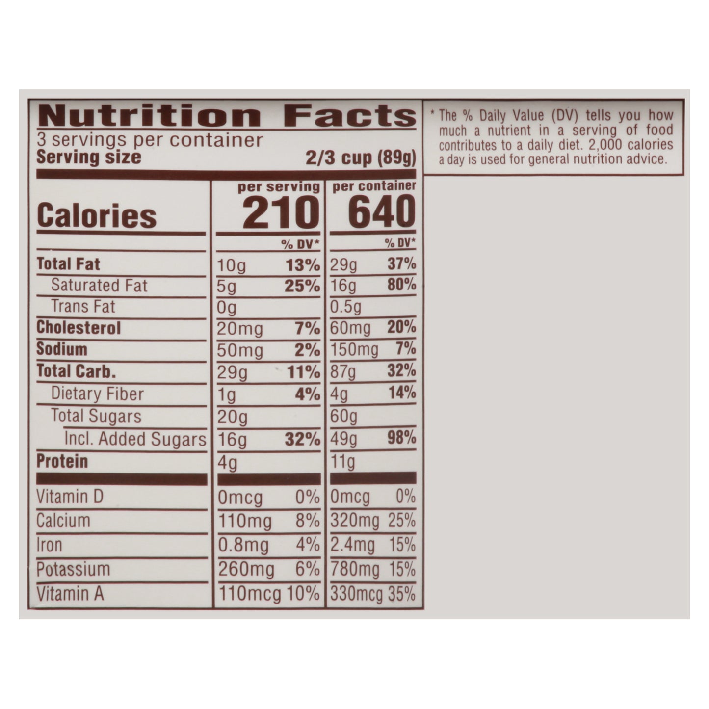M&M's Reduced Fat Chocolate Ice Cream 16.0 fl oz