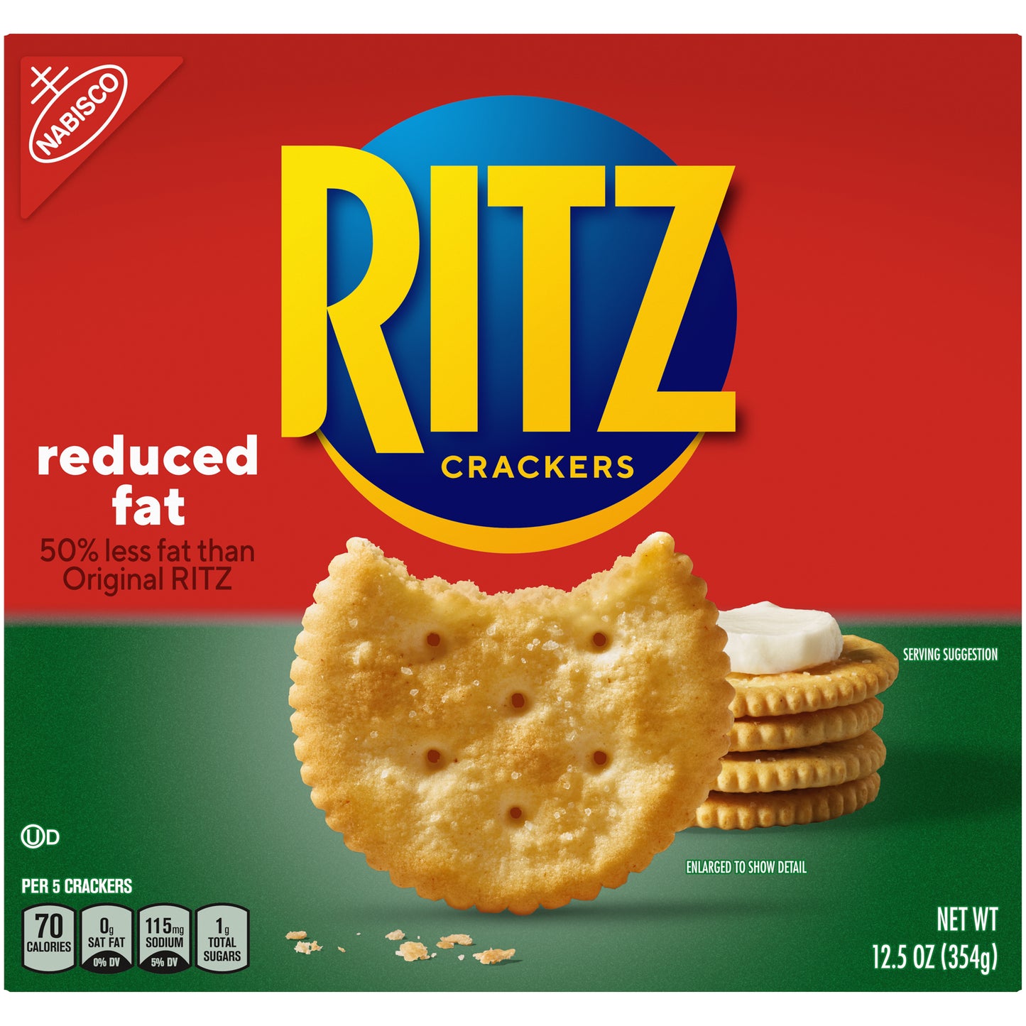 Nabisco Ritz Reduced Fat Crackers 12.5 oz. Box