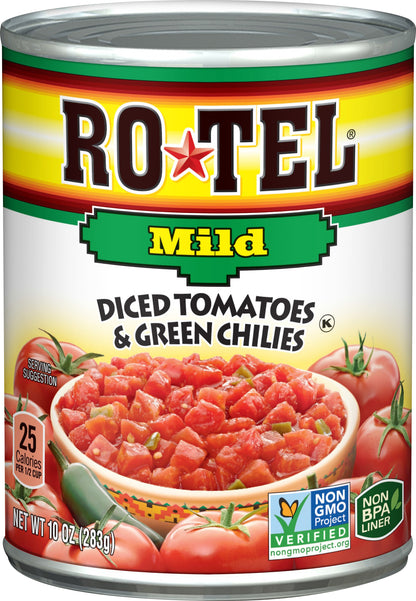RO-TEL Mild Diced Tomatoes & Green Chillies 10 oz
