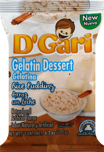 D'Gari Gelatin Dessert 4.2 oz
