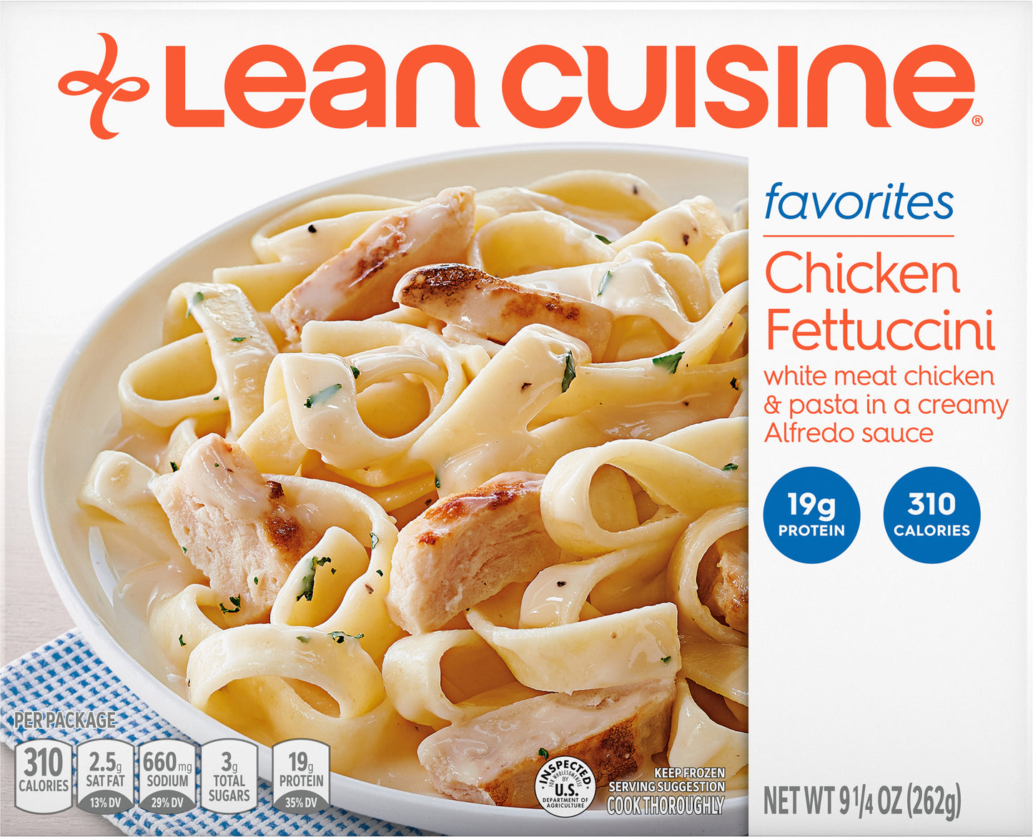Lean Cuisine Chicken Fettuccini Westrock Claremont, NC 9 1-4 oz (262 g)