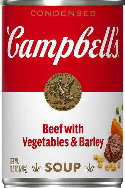 Campbell's Beef with Vegetables & Barley Condensed Soup 10.5 oz