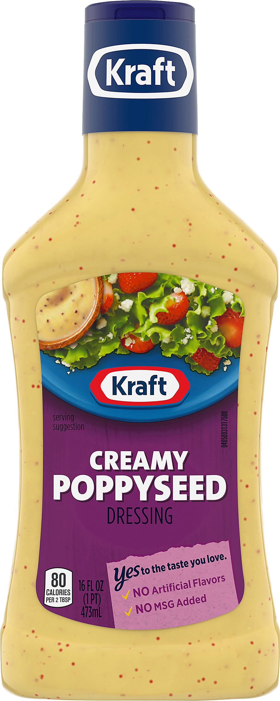 Kraft Creamy Poppyseed Salad Dressing, 16 fl oz Bottle