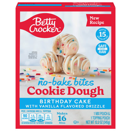 Betty Crocker Birthday Cake No-Bake Cookie Dough, 12.2 oz