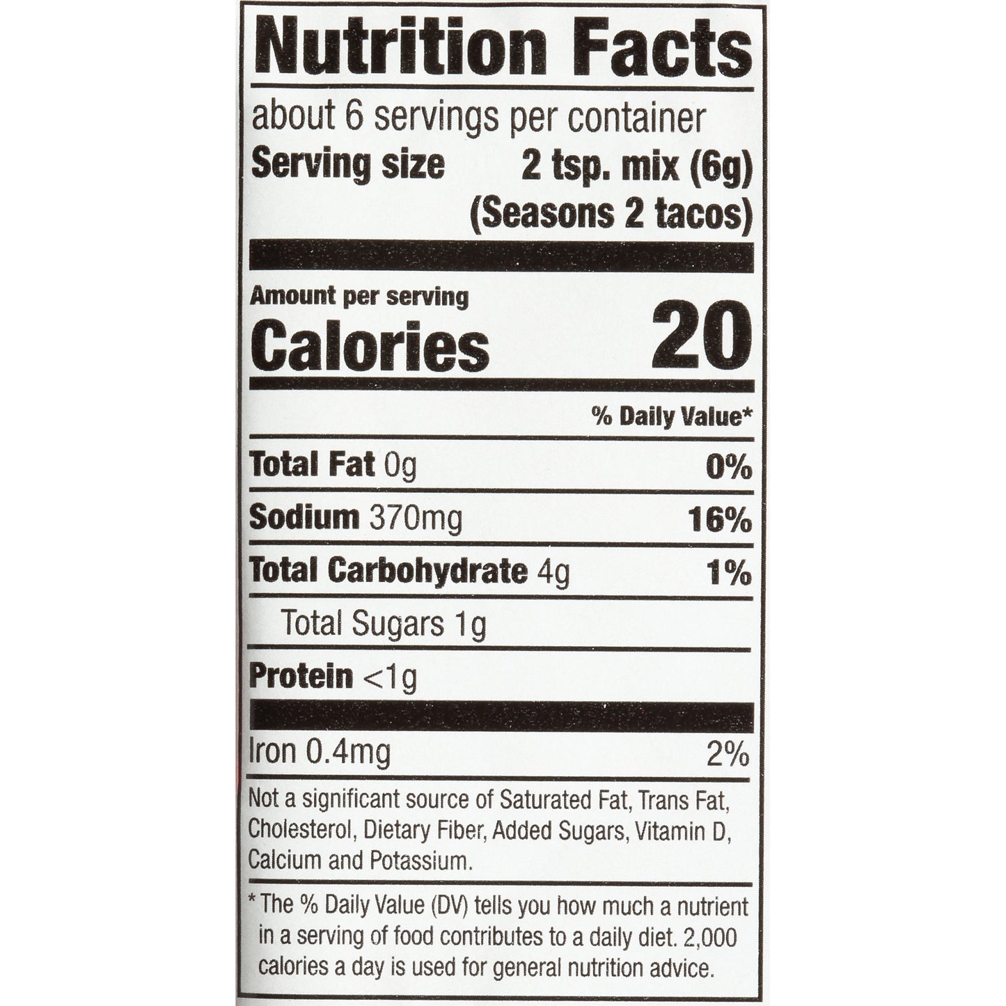 McCormick® Gluten-Free Taco Seasoning Mix 1.25 oz. Packet