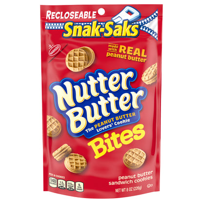 Nutter Butter Bites Peanut Butter Sandwich Cookies 8 oz