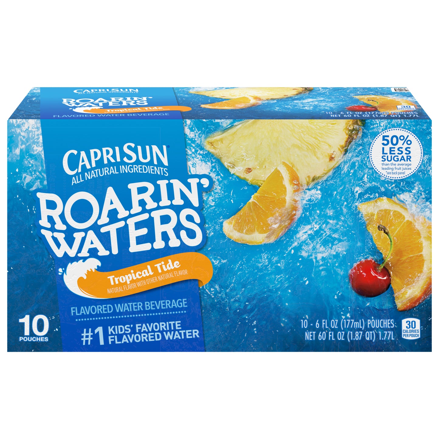 Capri Sun Tropical Fruit 10ct Carton (68794-00001 - C34343566) Wave 2 60 fl oz (1.87 qt) 1.77L Engli