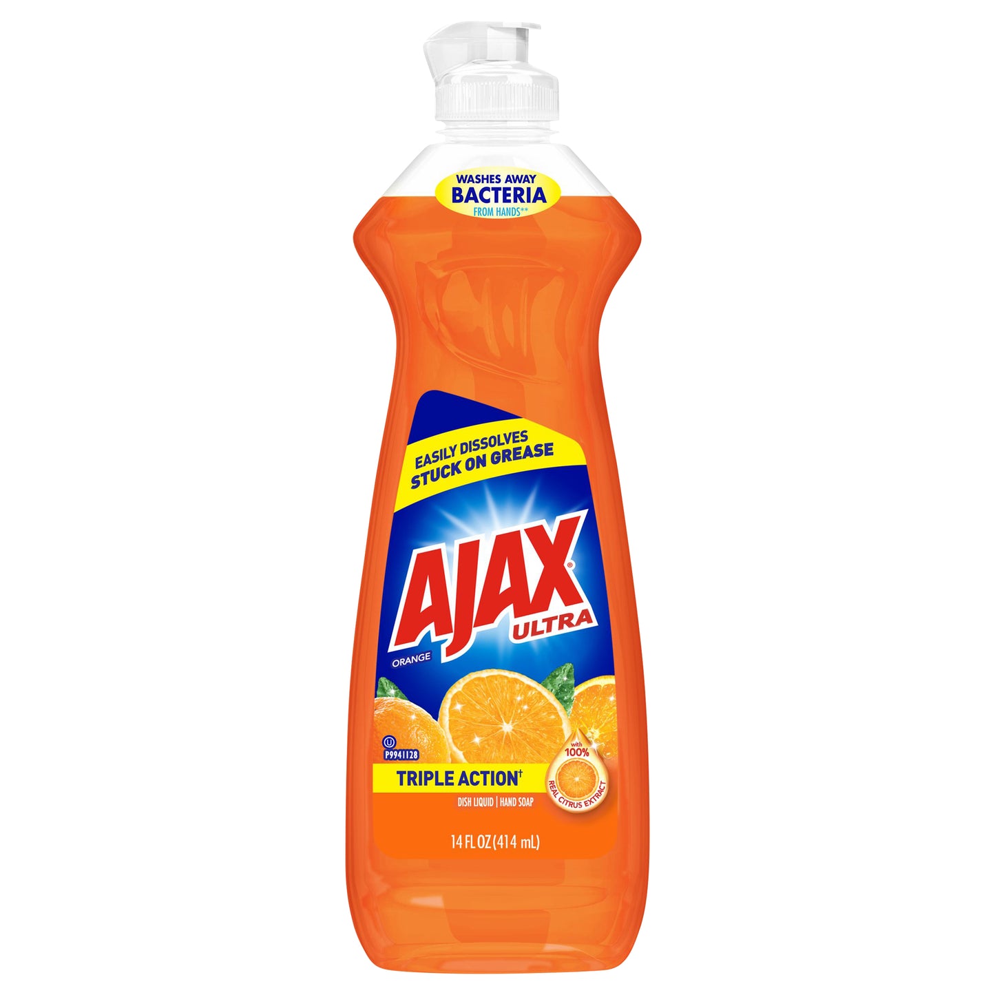 Ajax Ultra Triple Action Orange Dish Liquid/Hand Soap 14 fl oz Bottle