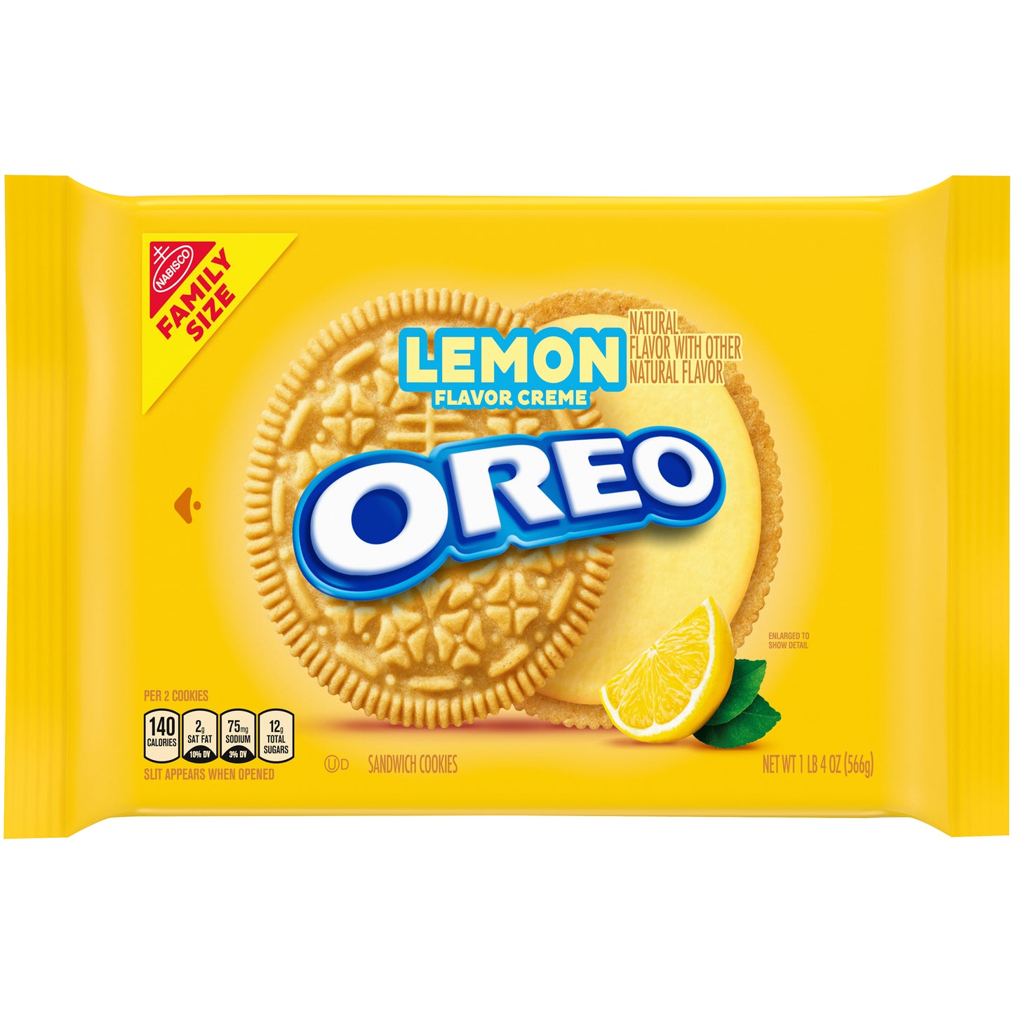 Nabisco Oreo Lemon Creme Sandwich Cookies 20 oz. Pack