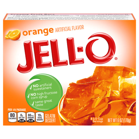 JELL-O 6 OZ GELATIN ORANGE CAFE CRISPS 1 BOX/CARTON EACH