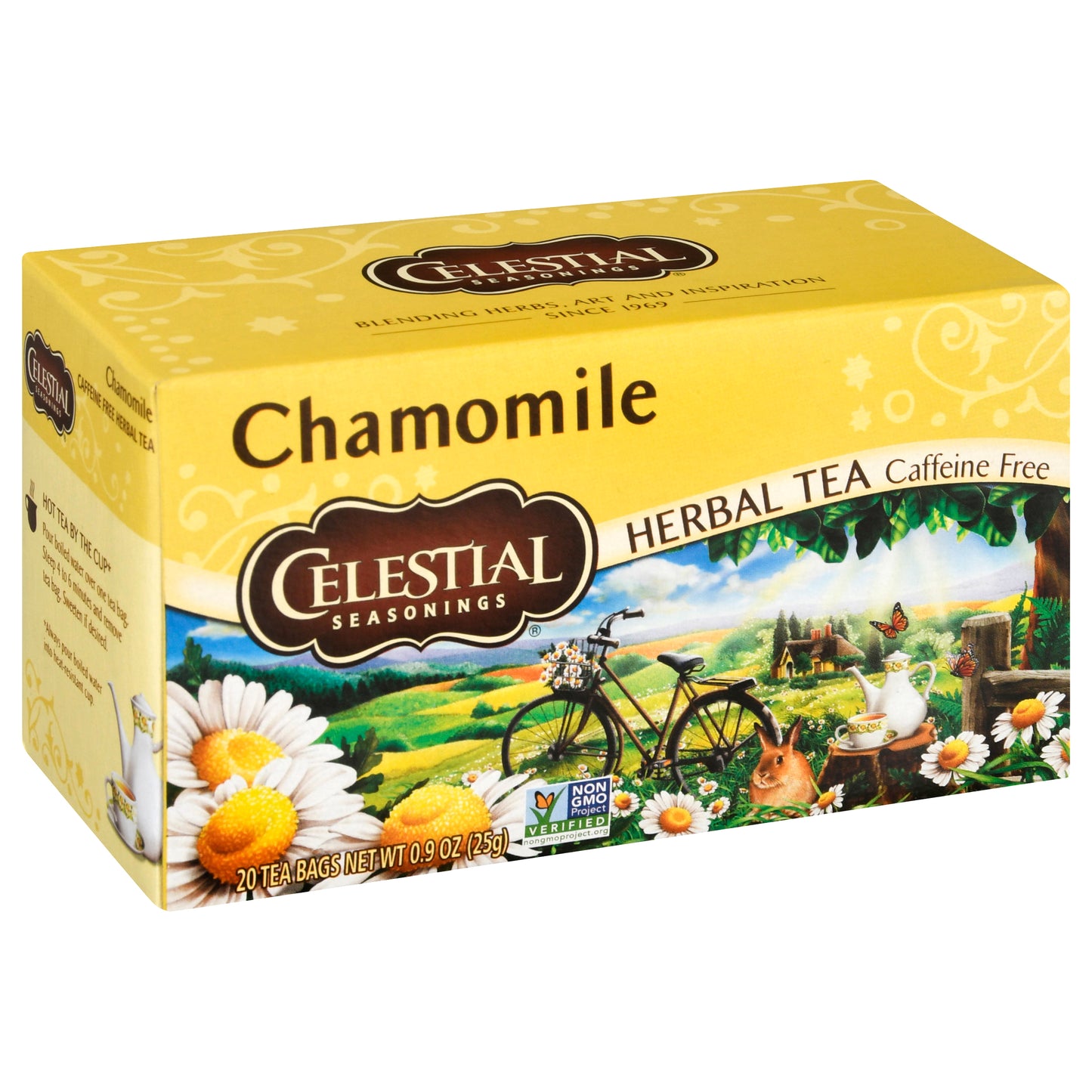 Celestial Seasonings Tea Bags Caffeine Free Chamomile Herbal Tea 20 ea