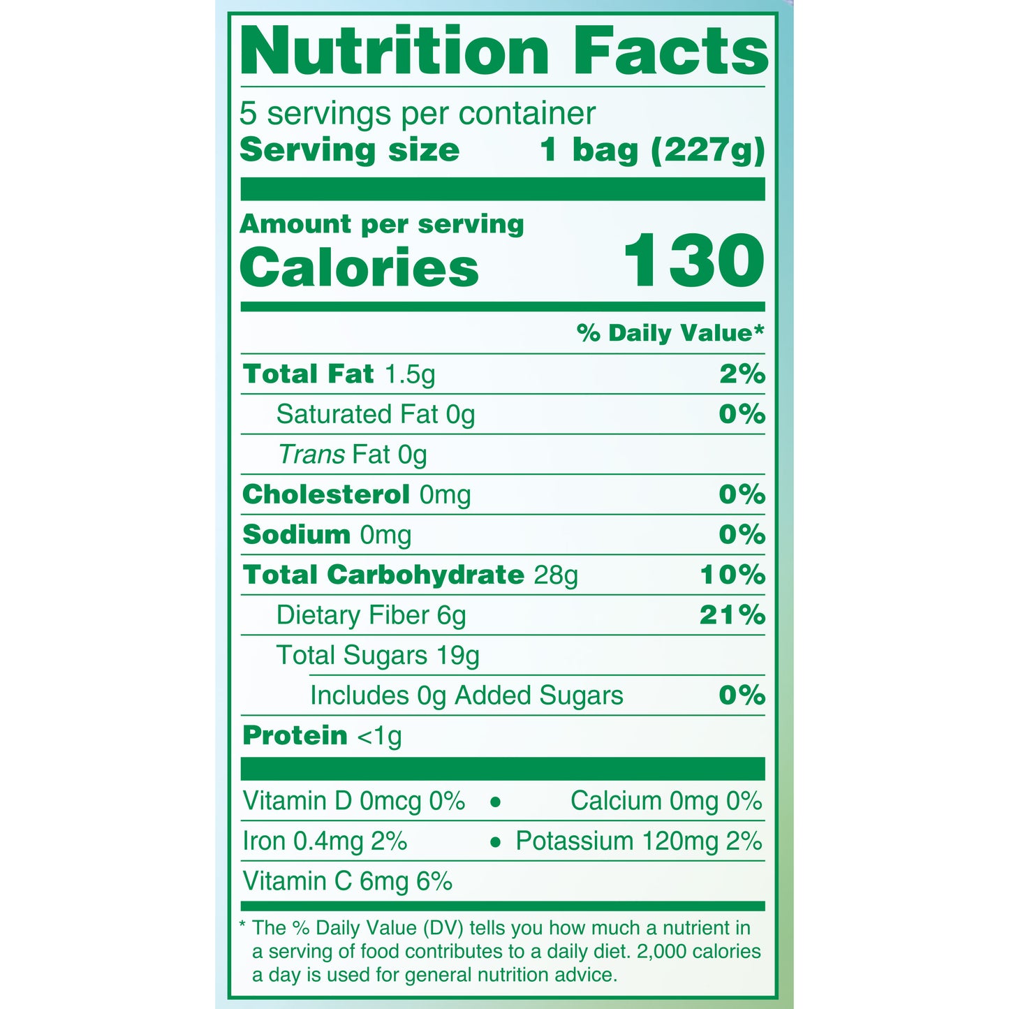 DOLE Frozen Blueberries, 40 Ounce Bag with 5 Pre-Portioned Packets