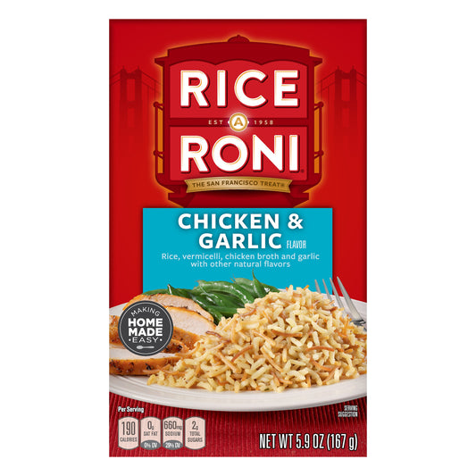 Rice A Roni Chicken & Garlic Food Mix 5.9 oz