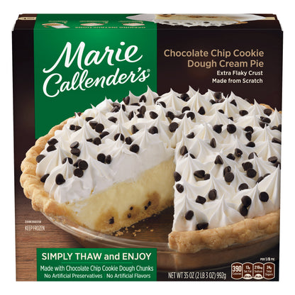 Marie Callender's Chocolate Chip Cookie Dough Cream Pie 35 oz