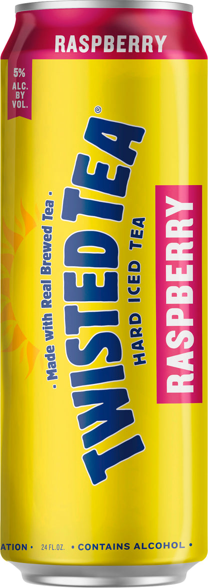 Twisted Tea Raspberry, Hard Iced Tea (24 fl. oz. Can)