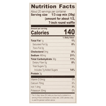 Krusteaz Light & Crispy Belgian Waffle Mix 28 oz