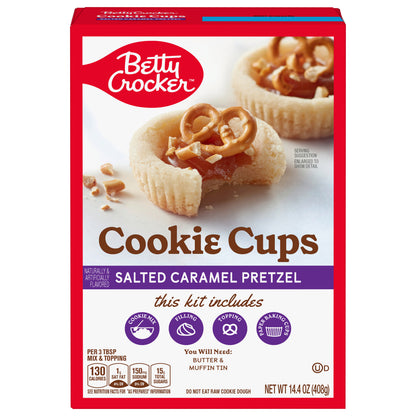 Betty Crocker Salted Caramel Pretzel Cookie Cups, 14.4 oz