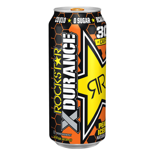 Rockstar XDurance Peach Iced Tea 16 Fl Oz