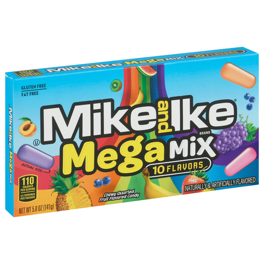 Mike and Ike 10 Flavors Mega Mix Candy 5.0 oz