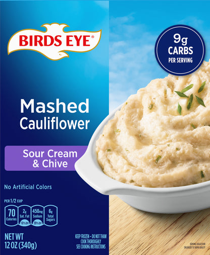 Birds Eye Sour Cream & Chives Mashed Cauliflower 12 oz