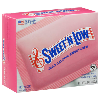 Sweet 'N Low Zero Calorie Sweetener 100 Packets