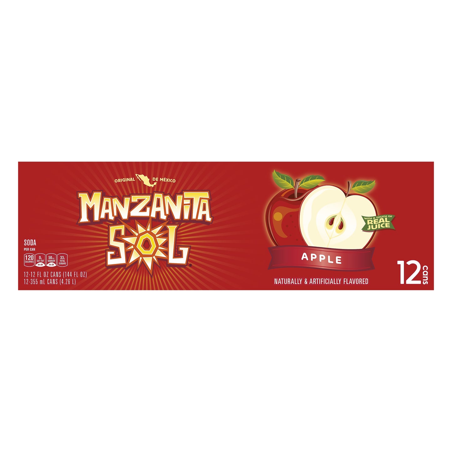 Manzanita Sol Apple Soda 12 ea