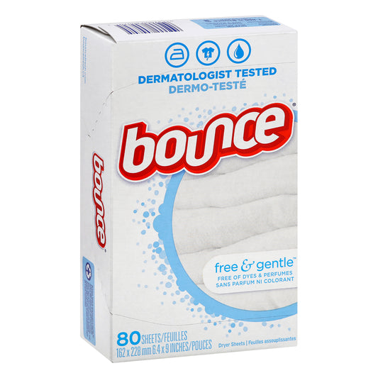 Bounce Free & Gentle Dryer Sheets 80 ea