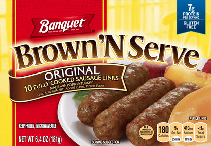 Banquet Brown 'N Serve Original Sausage Links 10 ea