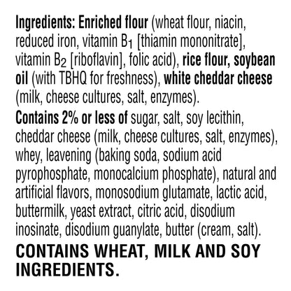 Cheez-It Grooves Sharp White Cheddar Crunchy Snack Crackers 9 oz
