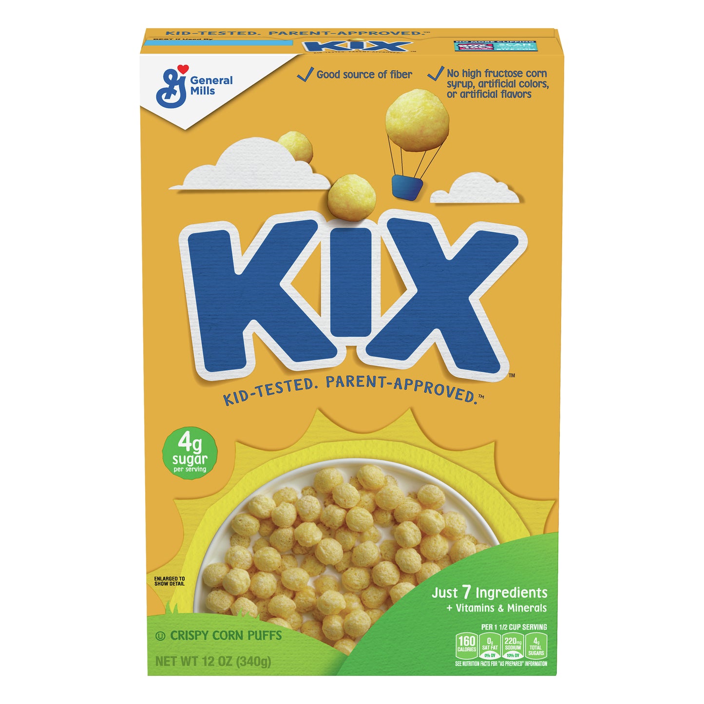 Kix Crispy Corn Puffs 12 oz
