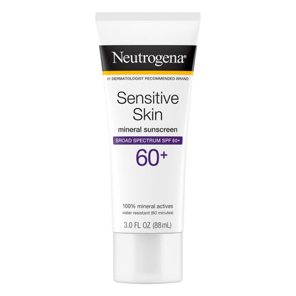 Neutrogena Broad Spectrum SPF 60+ Sensitive Skin Mineral Sunscreen 3 oz